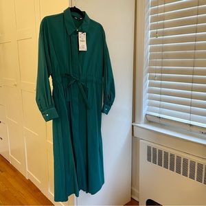 Zara midi shirt dress, size M